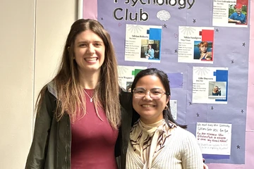 Photograph of Elizabeth Maher (left) and Lexe Ausa (right)