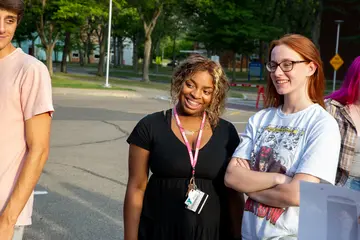 Fredonia students attend the Intercultural Street Festival on campus
