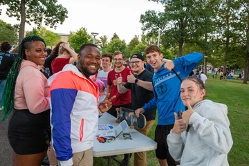 Students participating in Activities Night