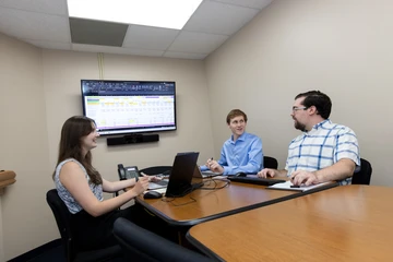 Students in an accounting class