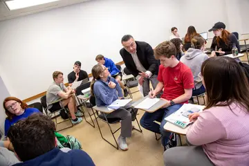 Fredonia Business administration students in a digital marketing class, bachelors degree business administration, degree in business administration, business administration degree