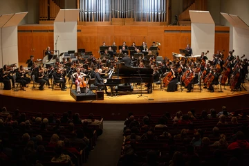 School of Music students performing in the Rockefeller arts center, music performance major, music performance degree, music performance program, and major in music performance