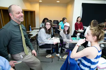 Fredonia students, like those attending and English class, can earn a Professional Writing (Minor) 
