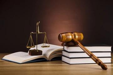 gavel and scales, representing justice