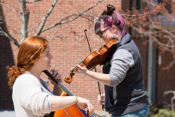 students playing instruments