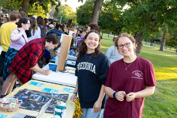 Students at Activities Night. Fredonia students enjoy over 120 diverse clubs and organizations on campus.