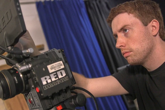 Fredonia student filming a video