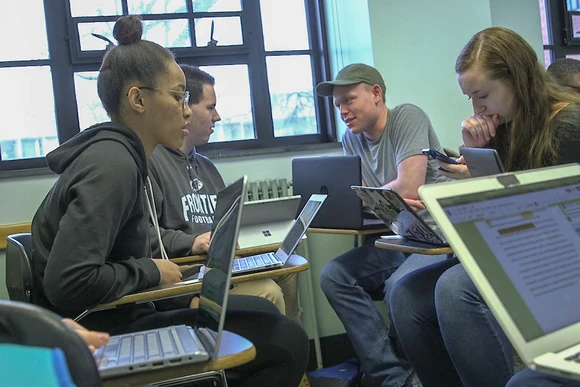 Classroom with students