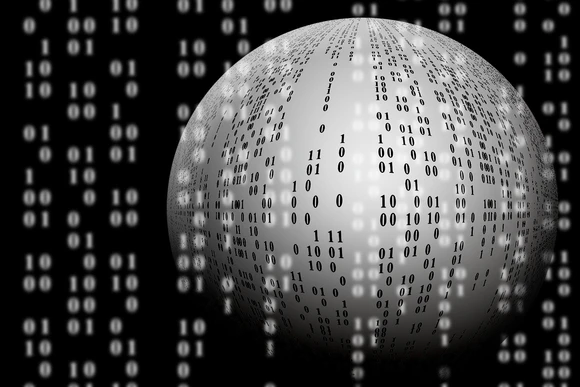 Data in a ball. Fredonia students who earn a physics degree can go on to great careers in a range of fields including data science. 