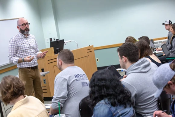 professor teaching class