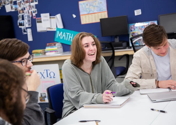 Fredonia students working toward their degree in mathematics learn in a supportive environment while they earn their mathematics degree 