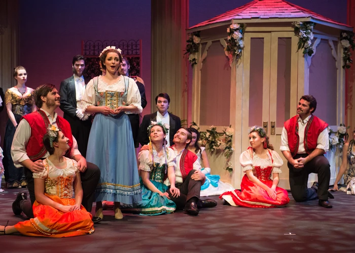 Fredonia students perform in the Merry Widow opera performance, masters in music performance, best music schools in new york 