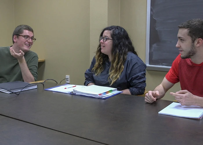 student researchers in the international studies program