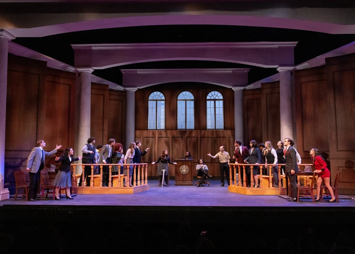 Scene from Legally Blond production