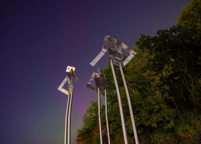 Three Man Hill sculpture
