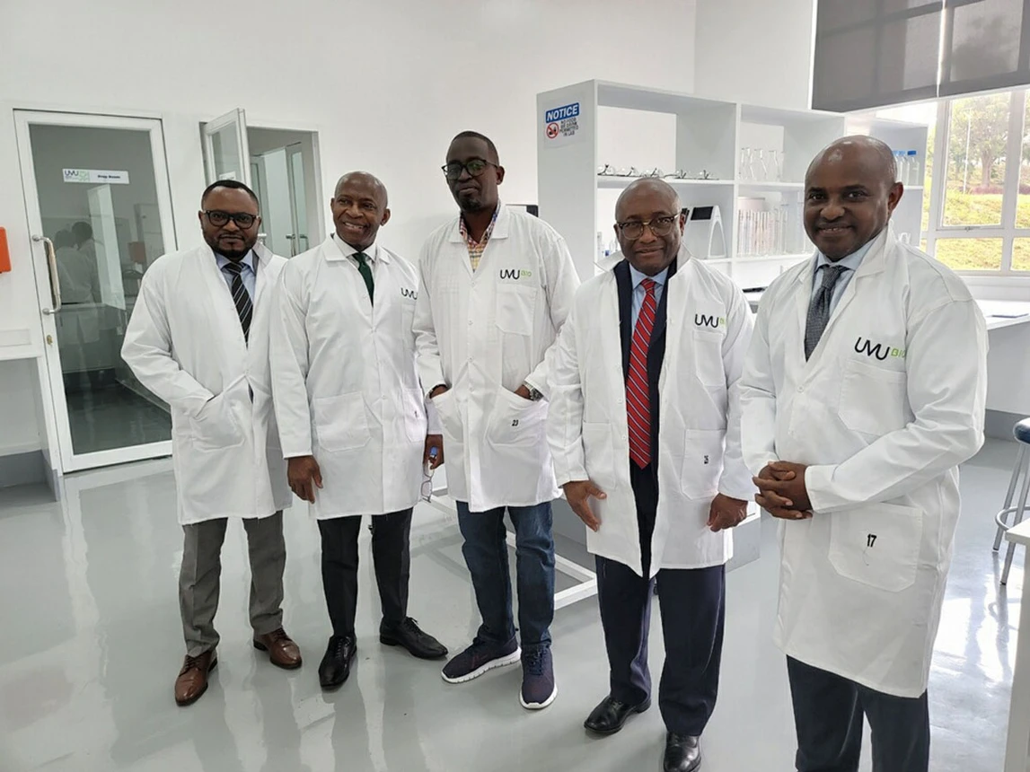 SUNY delegation visit to biotechnology lab at the University of Rwanda.