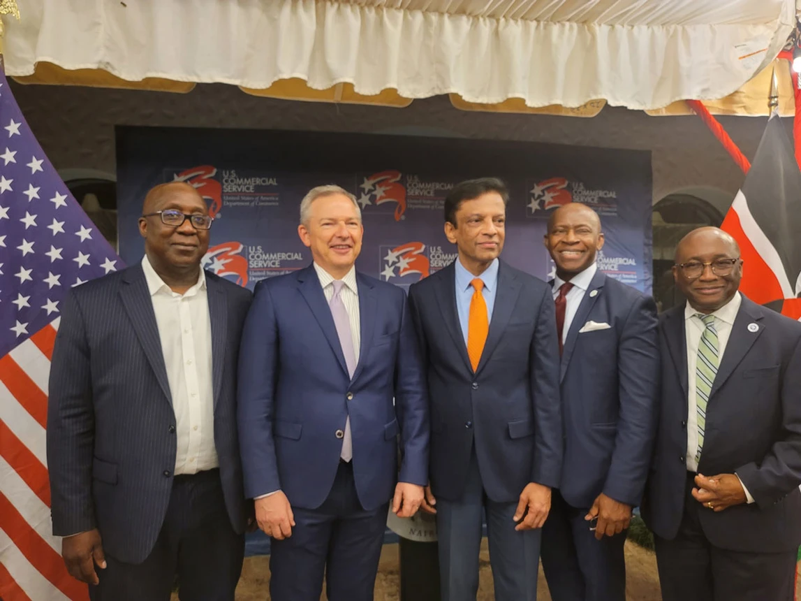 SUNY delegation with top U.S. diplomat in Kenya.