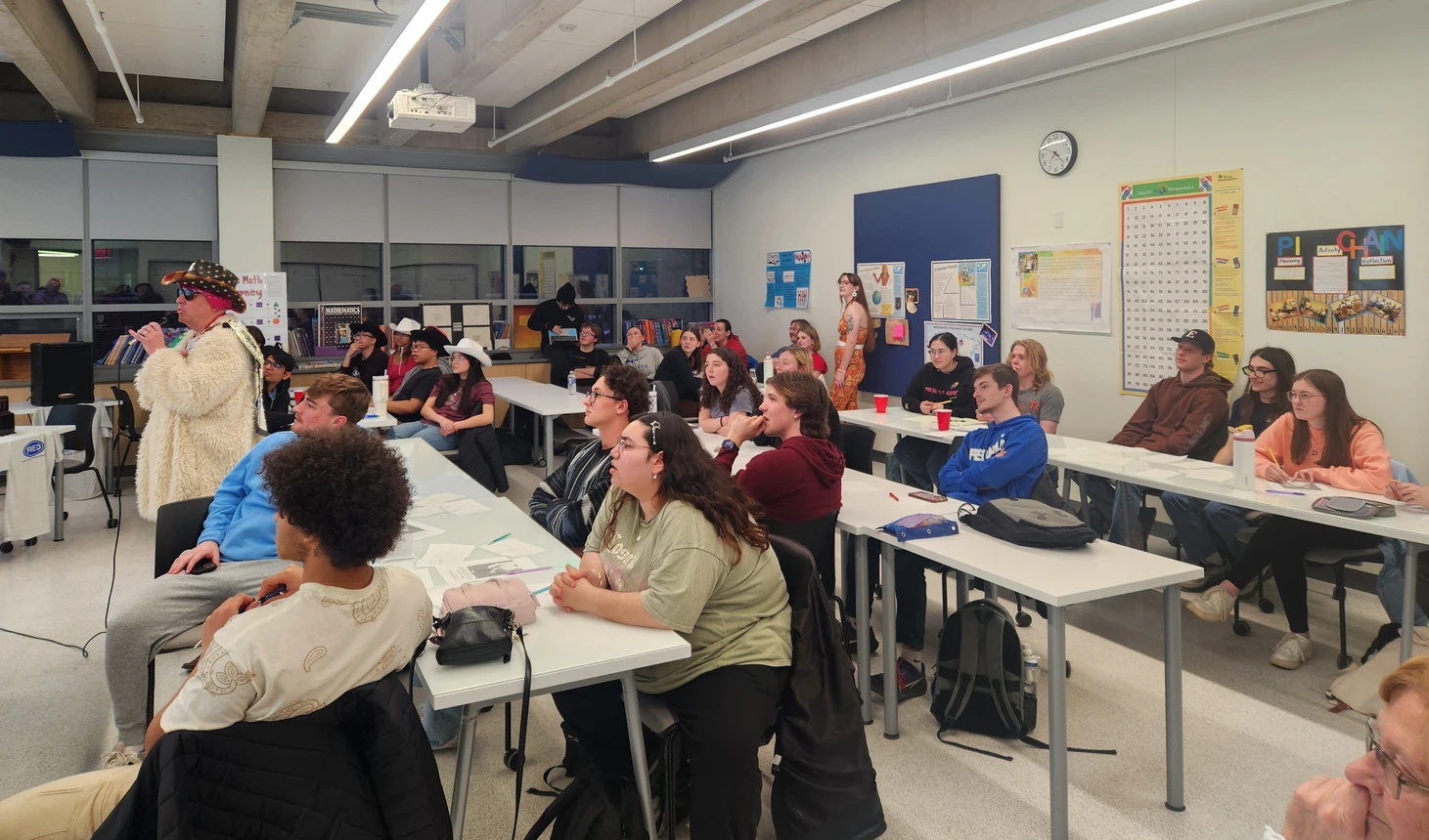 Students in a classroom