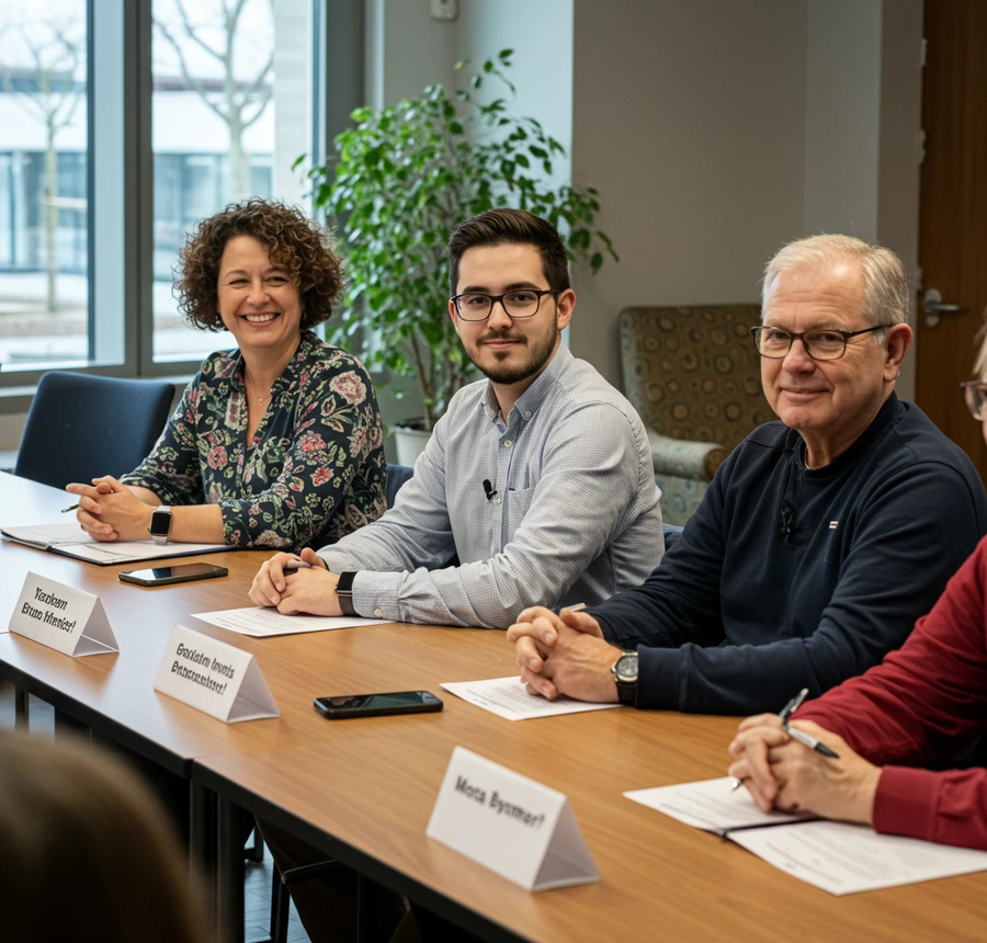 AI Generated image of a panel of judges