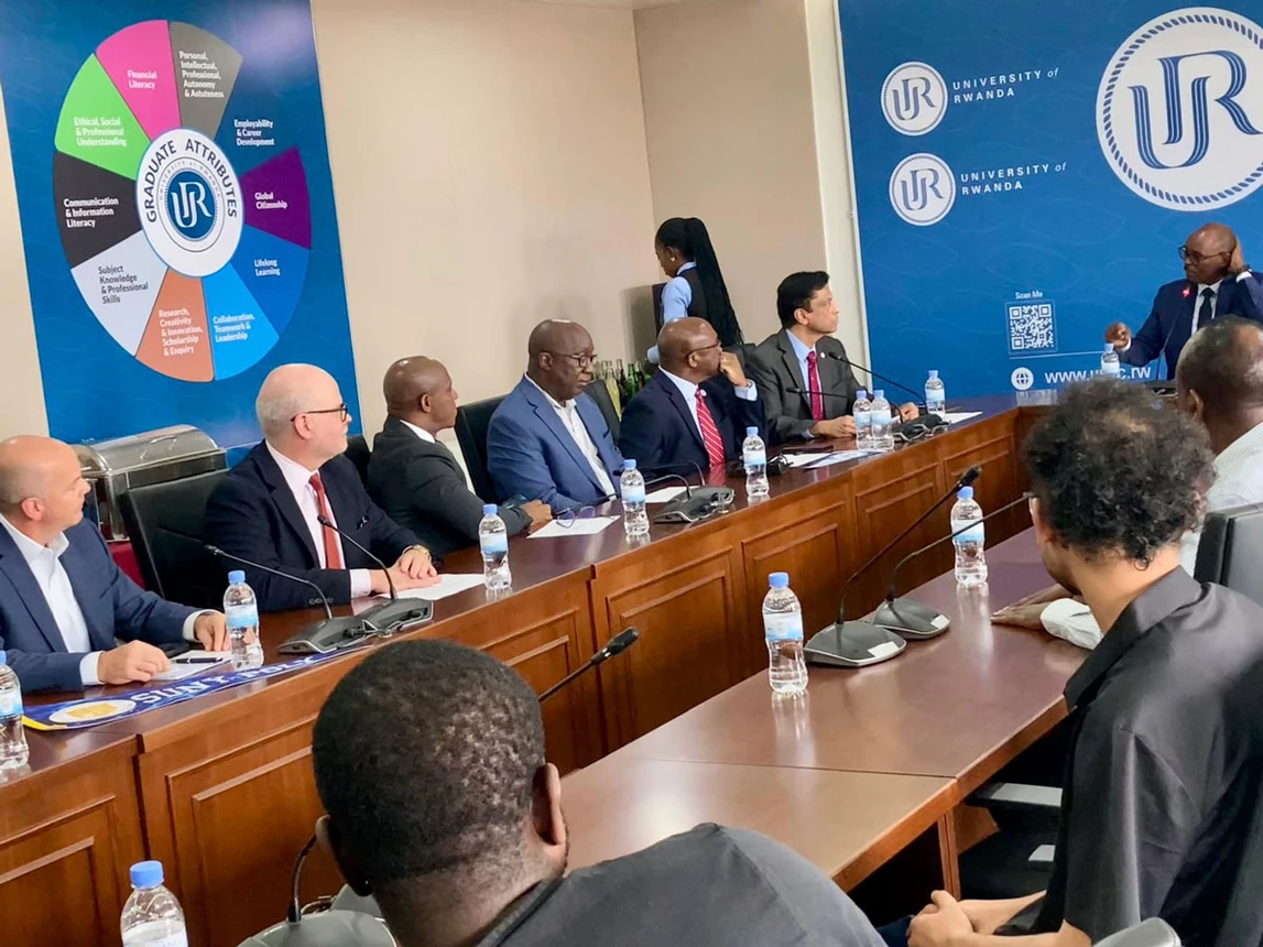 SUNY delegation visit with administrators, faculty, staff, and business leaders at the University of Rwanda.
