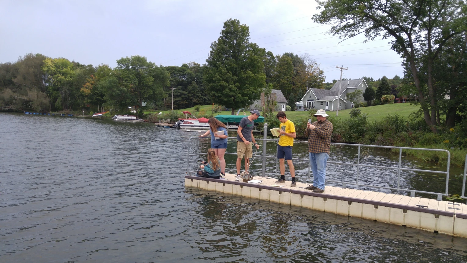 Environmental Science students engaged in classes outside the classroom 