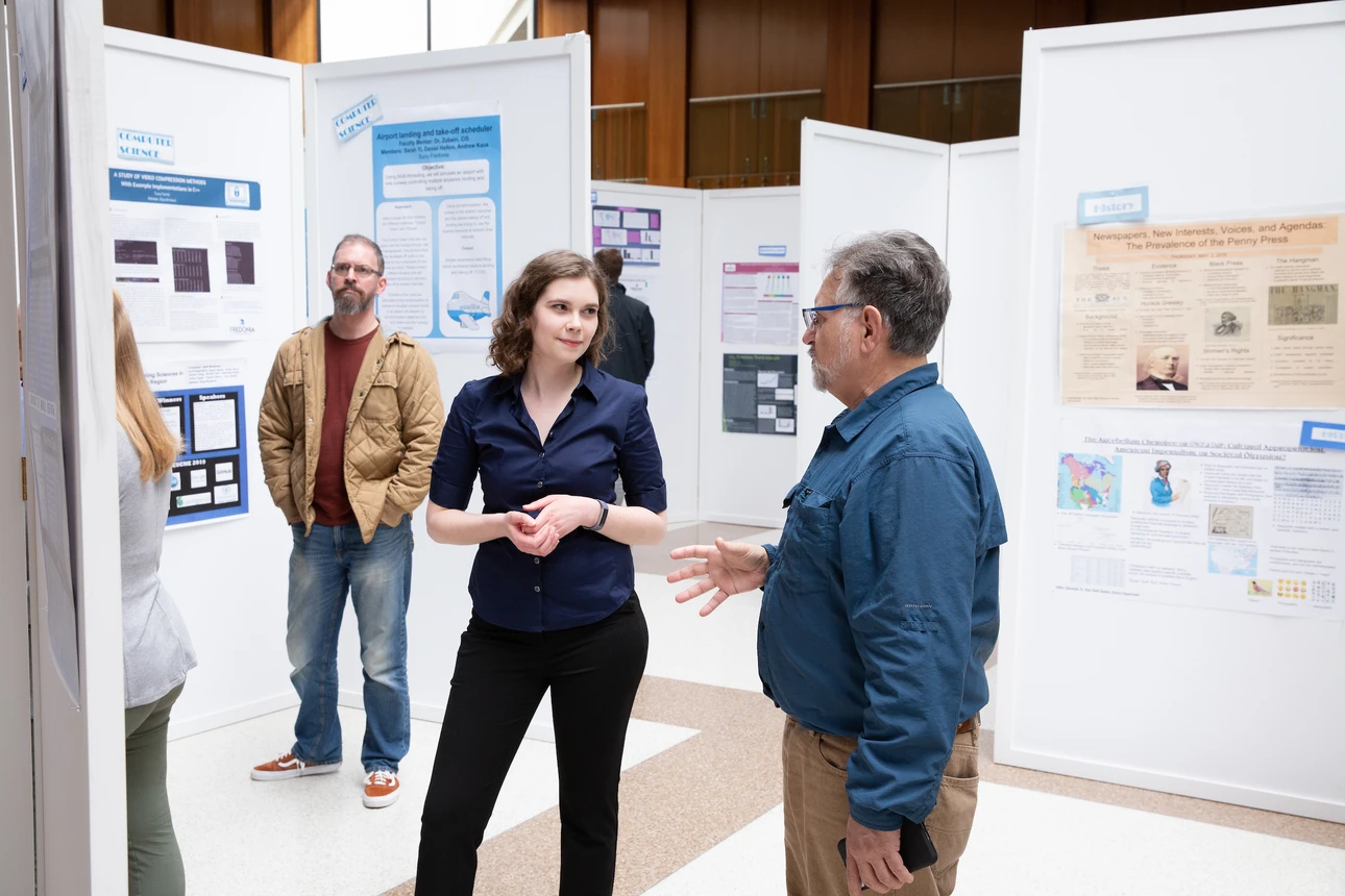 Research poster session at OSCAR 2019.