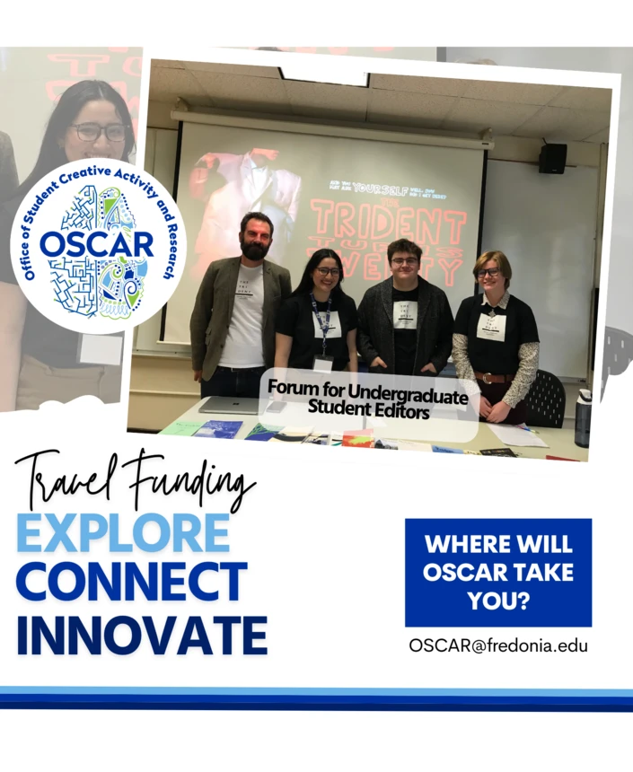 Professor and Students at the Forum for Undergraduate Student Editors