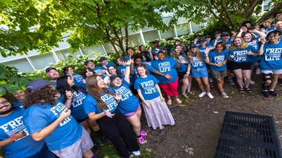 Residence Life staff get ready for students to arrive on campus. As one of the nations most affordable colleges, Fredonia welcomes students from all walks of life and from many states across the country. 