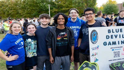 Fredonia students at Activities Night 