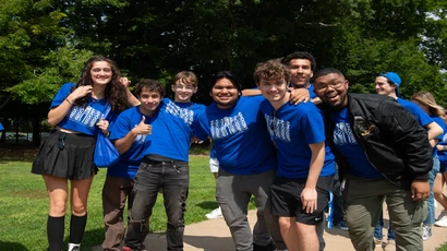 Students walking on campus. Fredonia welcomes students seeking the best music schools, the best education programs, and the best liberal arts college experience.