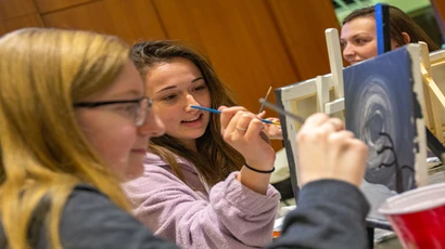 Fredonia students painting