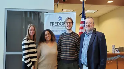 Group Photo of Lauri Gawronski, Jojo Johnson, Connor Raposa and Charles Cornell