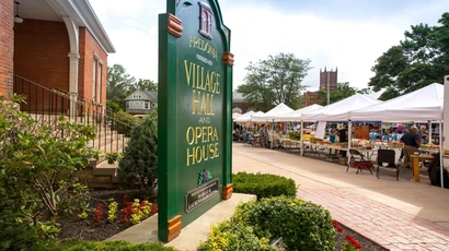 farmers market in downtown fredonia