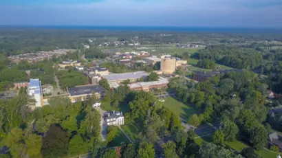 Campus aerial shot