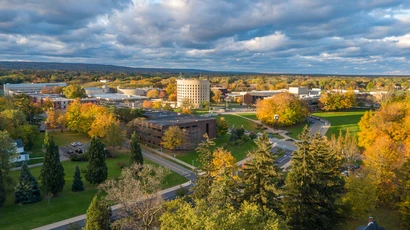 Aerial Fall Campus