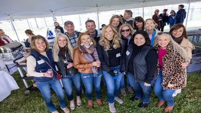 Group of alumni gathered at Homecoming 2025.