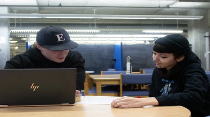 Tutors working in the center