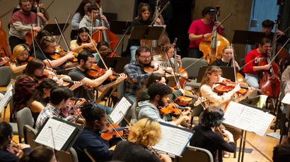 College Symphony Orchestra in King Concert Hall