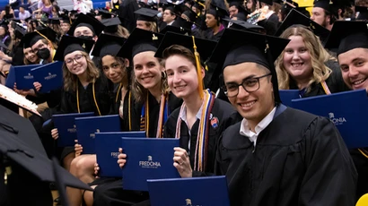 Graduates celebrate at commencement
