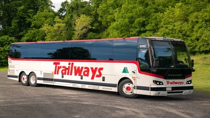 Trailways bus image