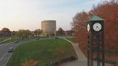 campus in the morning.