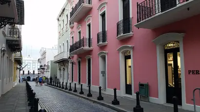 Cobblestone Road in Puerto Rico