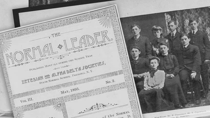 The Normal Leader school newspaper from 1895.