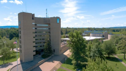 Maytum Hall administration building on the Fredonia campus.