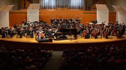 School of Music students performing in the Rockefeller arts center, music performance major, music performance degree, music performance program, and major in music performance