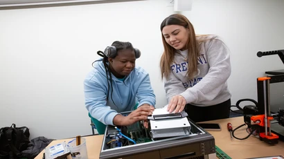 Fredonia students build a pc in the lab as part of the computer science major, computing science, computer sciences degree,  Computer science degree | Computer sciences degree | Computing Science