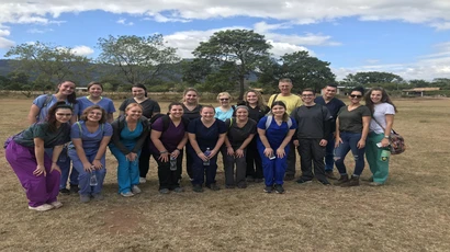 fredonia pre-health students in honduras