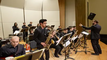 new jazz ensemble performs
