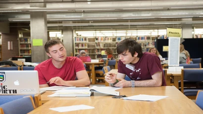 Tutor and student working in the Learning Center