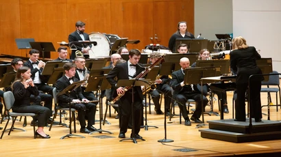 Wind Ensemble on King stage